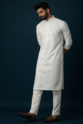 White Premium Soft Feel Dobby Kurta