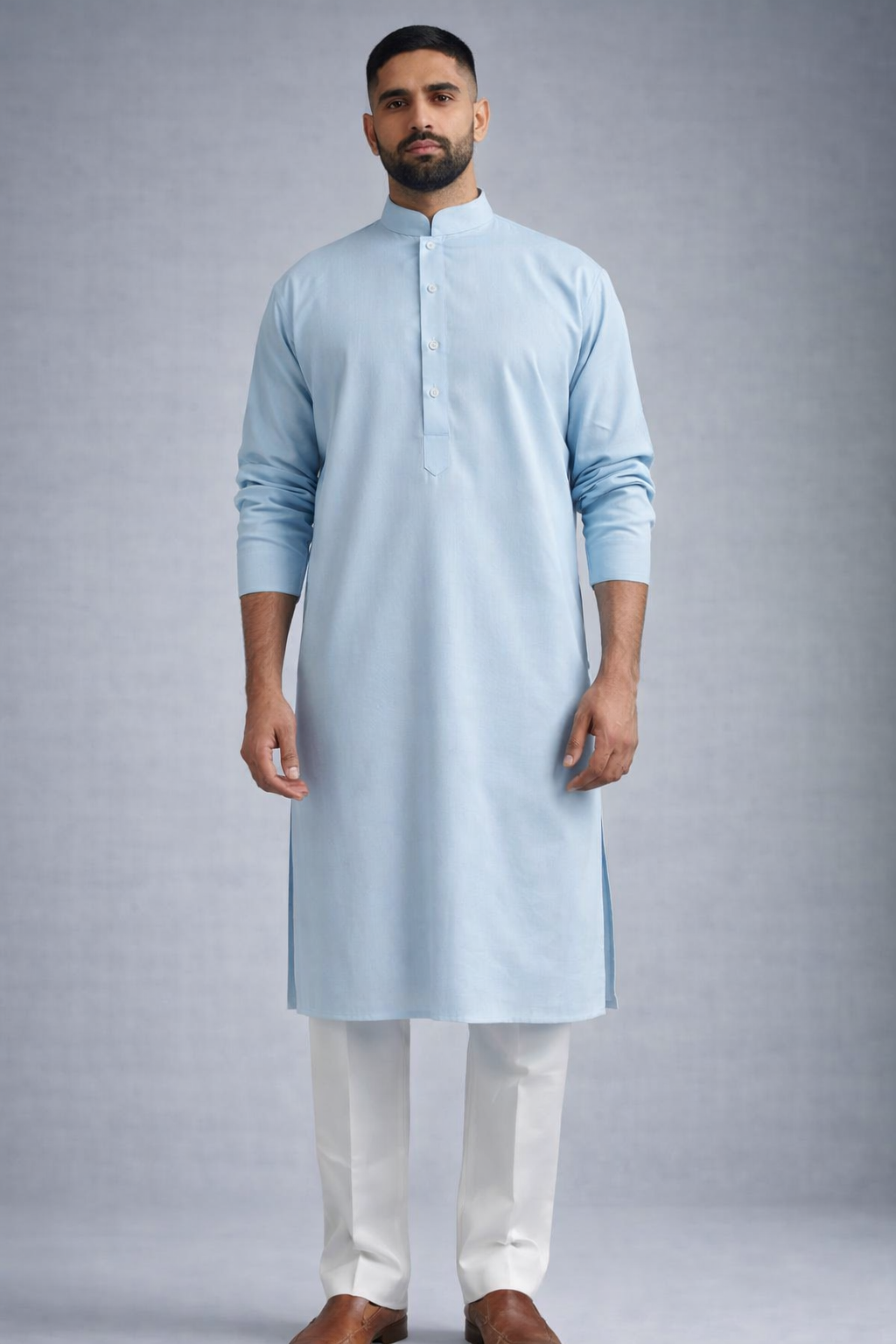 Men’s Aqua 60 Lee Linen Blended Kurta