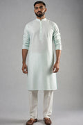 Men's Mint Pure 60 Lee 100% Linen Solid Kurta