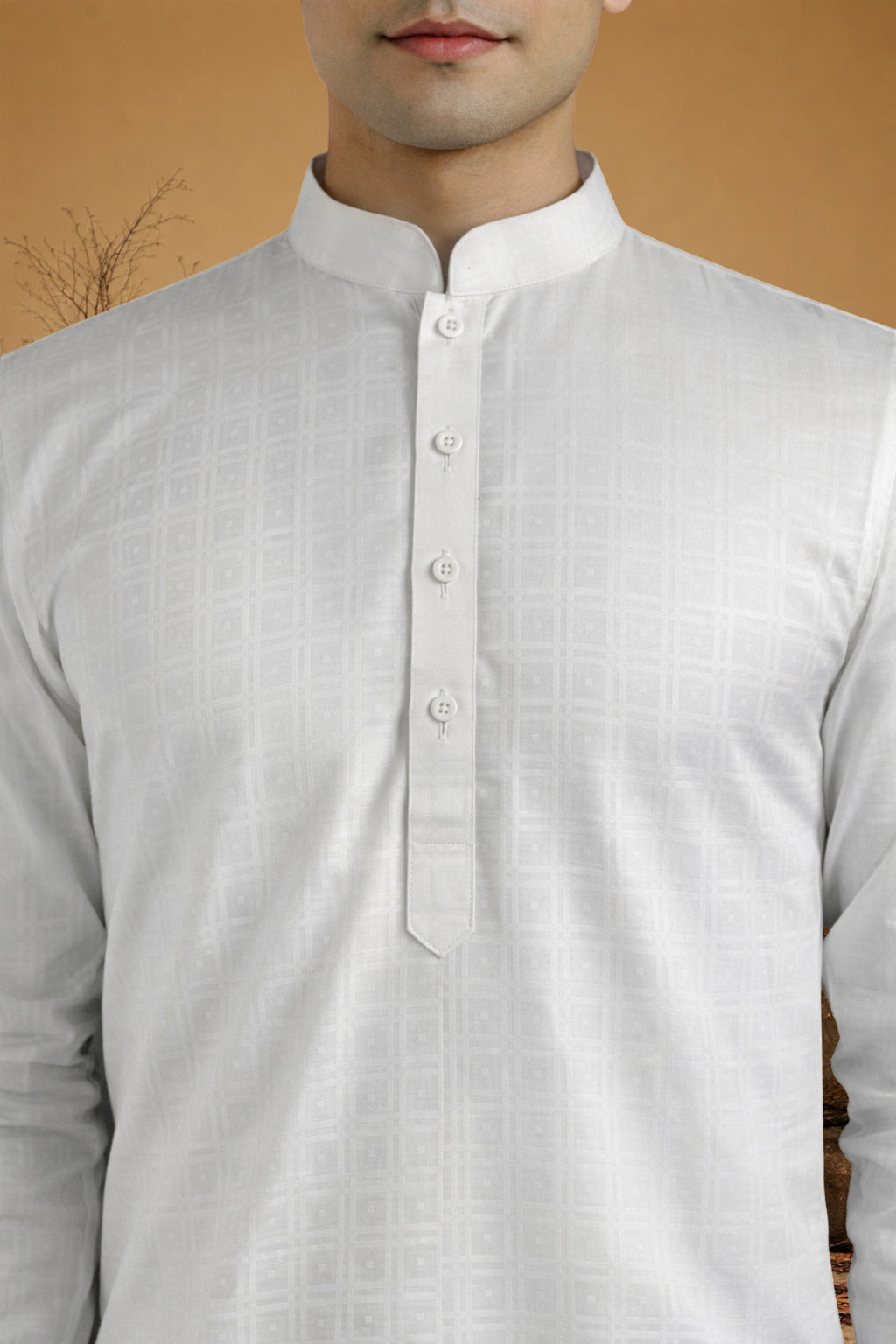 White Premium Soft Feel Dobby Kurta