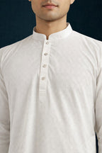 White Premium Soft Feel Dobby Kurta