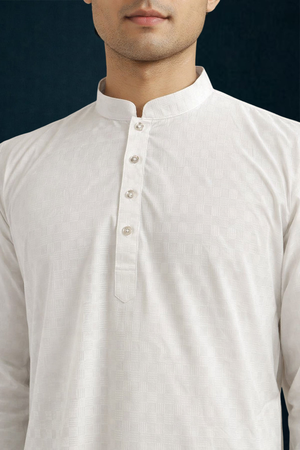 White Premium Soft Feel Dobby Kurta