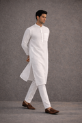 Men's White Pure 60 Lee 100% Linen Kurta